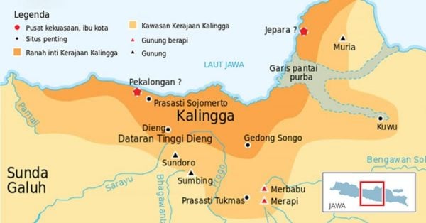 Peta Kerajaan Kalingga